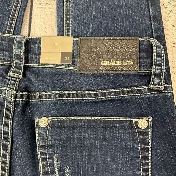 GRACE Patchwork Skinny Jeans - Picture 3 of 6